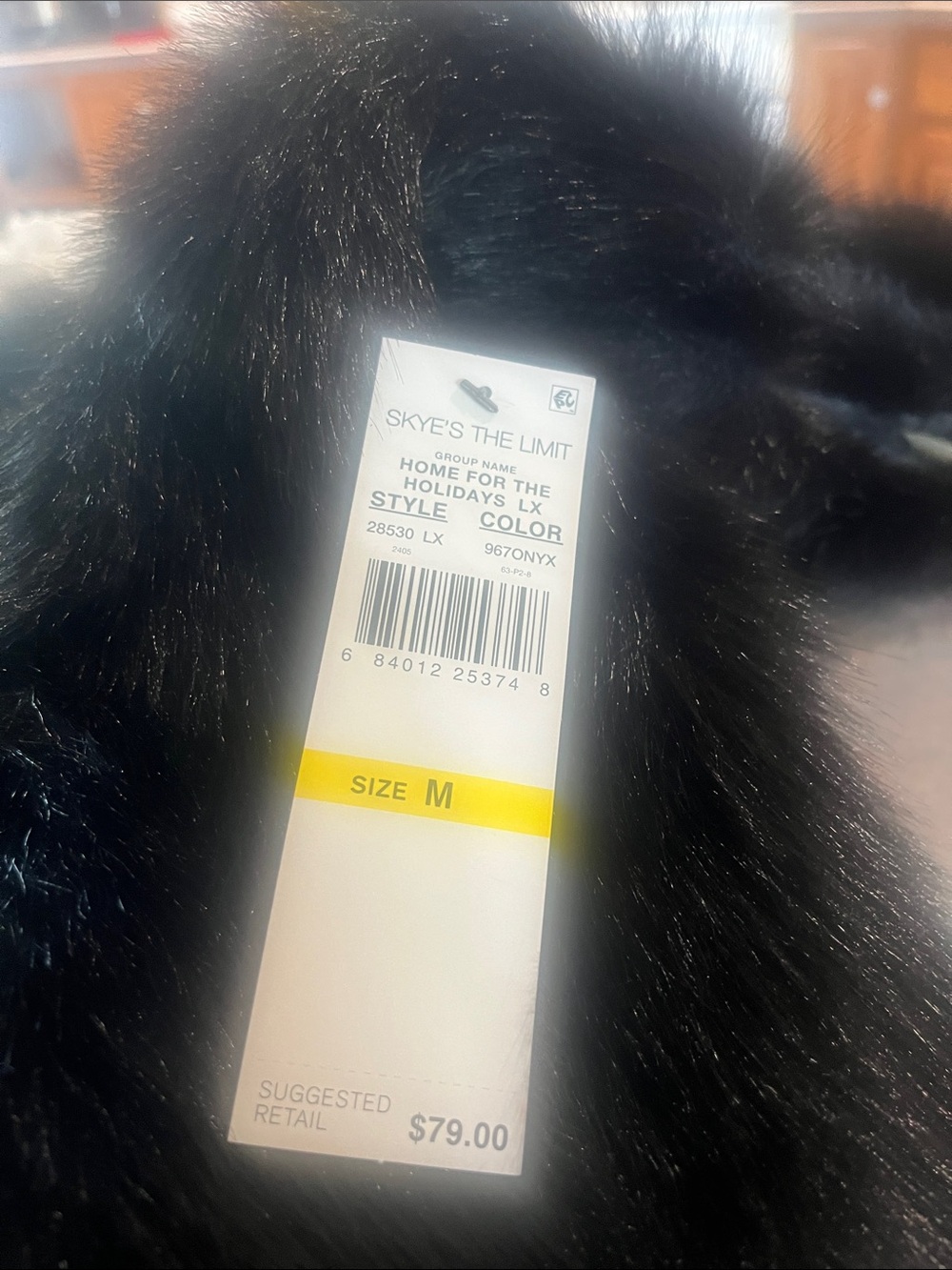Skye's the Limit Black Faux Fur Vest - Picture 5 of 5